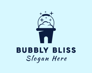 Bucket Home Cleaning  logo design