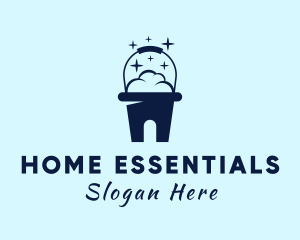 Bucket Home Cleaning  logo design