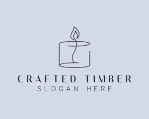 Candlelight Decor Candle logo design