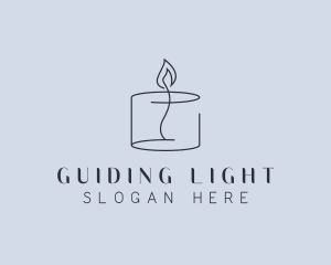 Candlelight Decor Candle logo design