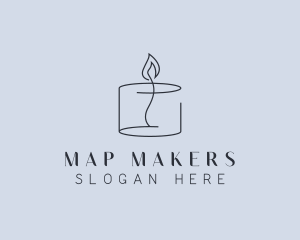 Candlelight Decor Candle logo design