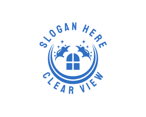 Sparkly Window Cleaning logo design