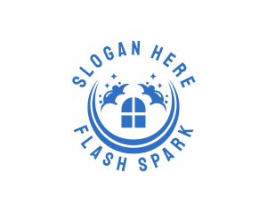 Sparkly Window Cleaning logo design