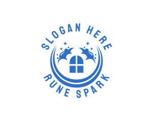 Sparkly Window Cleaning logo design