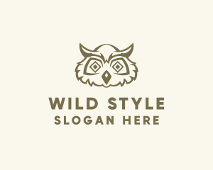 Wild Owl Bird logo design