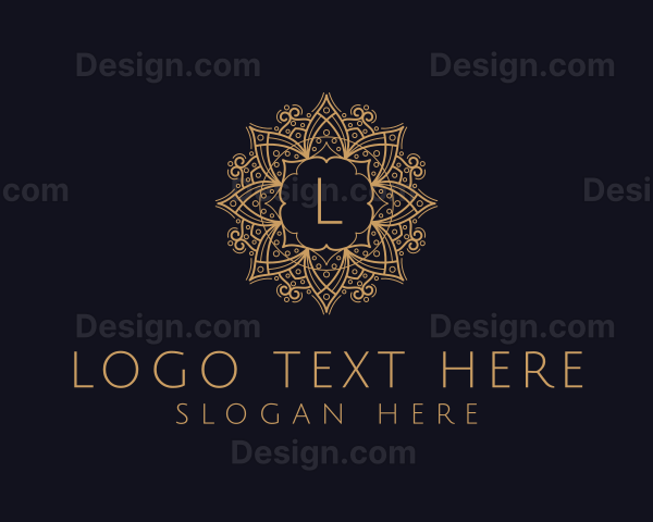 Ornamental Mandala Letter Logo