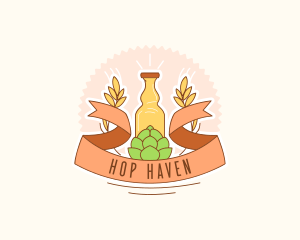 Brewery Beer Hops  logo design