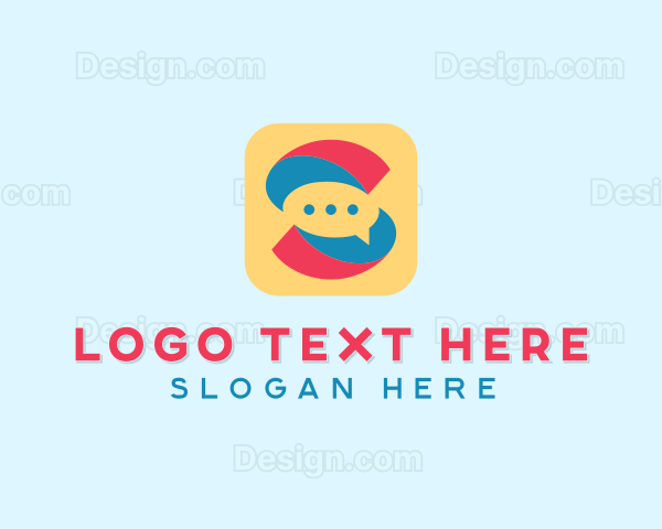 Letter S Messaging App Logo