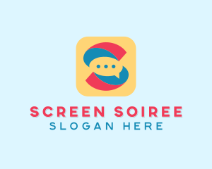 Letter S Messaging App  logo design