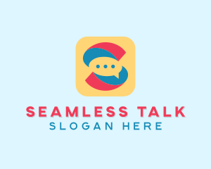 Letter S Messaging App  logo design