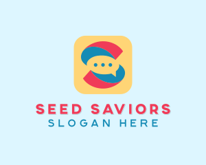 Letter S Messaging App  logo design