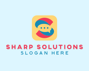 Letter S Messaging App  logo design