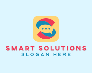 Letter S Messaging App  logo design