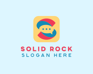 Letter S Messaging App  logo design