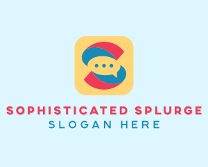 Letter S Messaging App  logo design