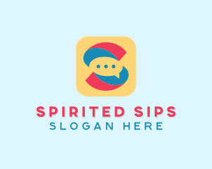 Letter S Messaging App  logo design