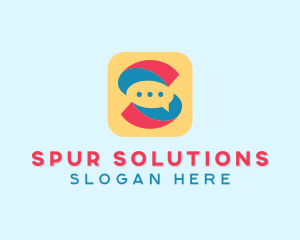 Letter S Messaging App  logo design