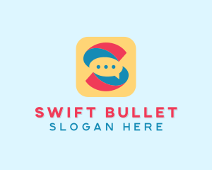 Letter S Messaging App  logo design