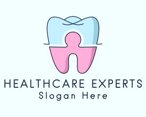 Healthcare Tooth Puzzle Logo