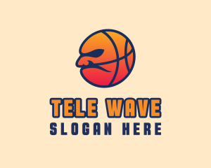 Angry Basketball Sports logo design