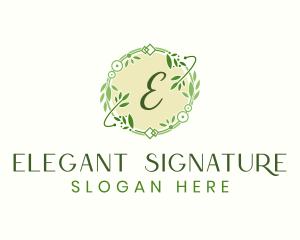 Leaf Spa Ornament logo design