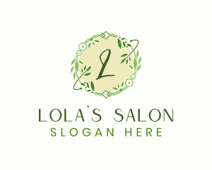 Leaf Spa Ornament logo design