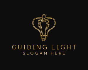 Light Bulb Electricity logo design