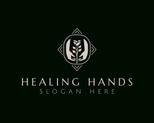 Rose Hand Wellness logo design