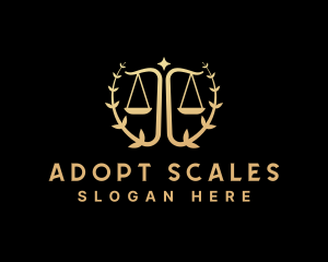 Judiciary Law Scale  logo design