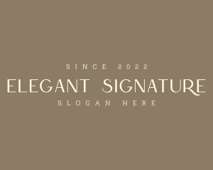 Elegant Neutral Brand logo design