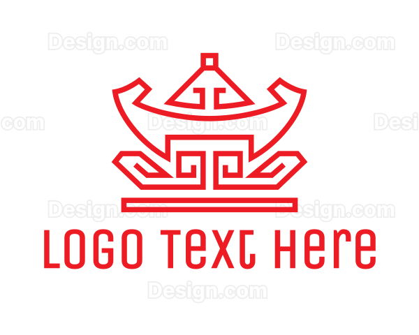 Red Chinese Nugget Logo