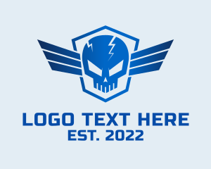 Skull Wing Shield logo