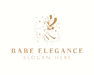 Elegant Magical Fairy logo design