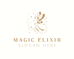 Elegant Magical Fairy logo design