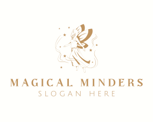 Elegant Magical Fairy logo design