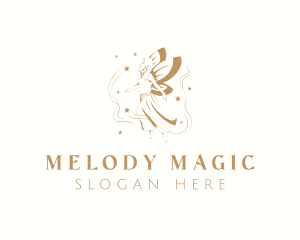 Elegant Magical Fairy logo design