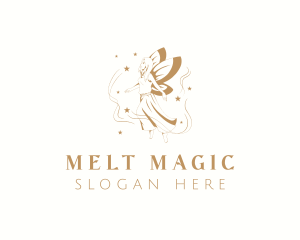 Elegant Magical Fairy logo design