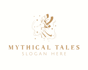 Elegant Magical Fairy logo design