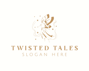 Elegant Magical Fairy logo design