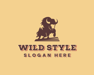 Wild Bovine Cattle logo design