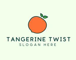 Organic Orange Fruit logo design