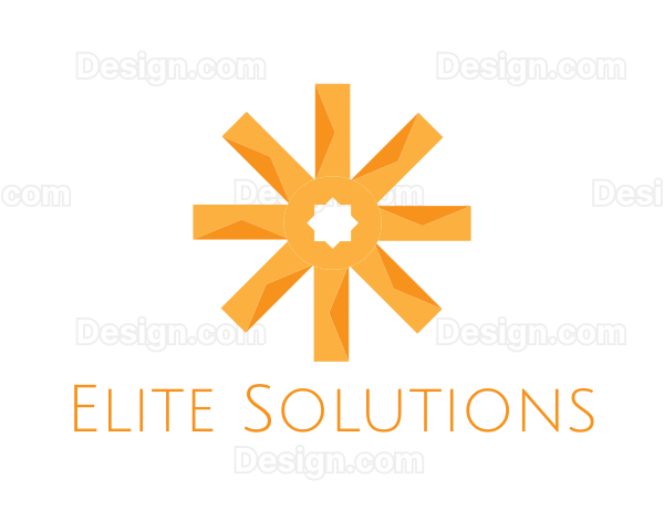 Orange Sun Asterisk Logo