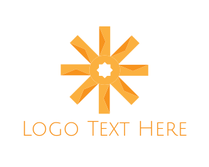 Orange Sun Asterisk Logo