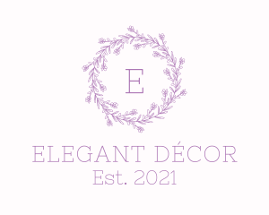 Lavender Flower Decoration logo design