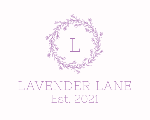 Lavender Flower Decoration logo design