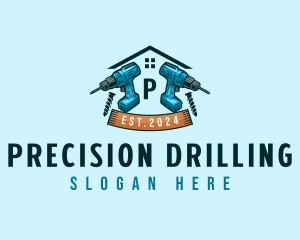 Construction Drill Builder logo design