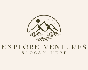 Mountain River Exploration logo design