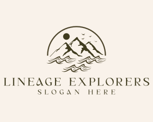 Mountain River Exploration logo design