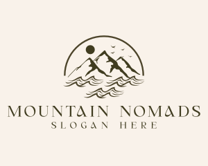 Mountain River Exploration logo design