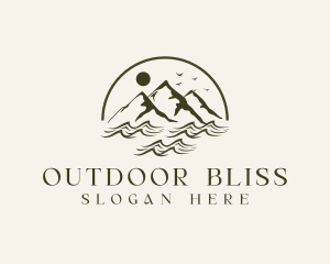 Mountain River Exploration logo design